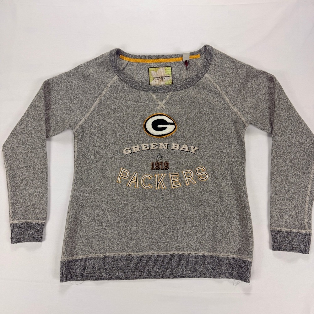 Tommy Bahama Packers‎ Sweatshirt Green Bay 1919 Crewneck Gray Small